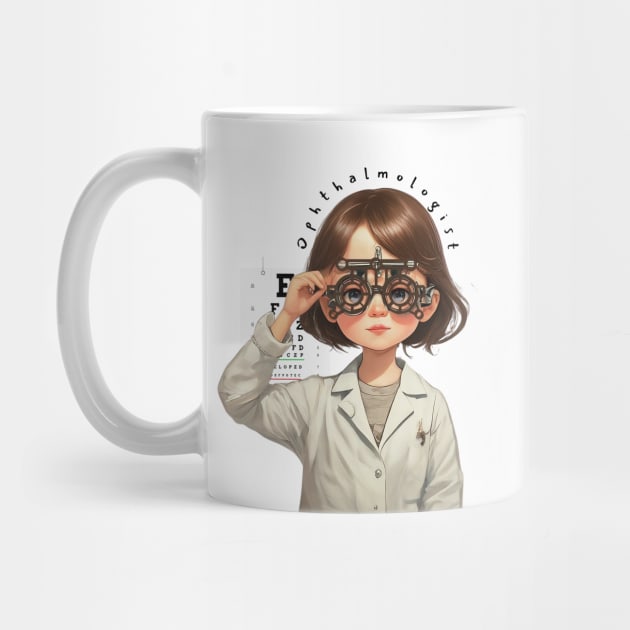 Cute Ophthalmologist girl ,brafdesign by Brafdesign